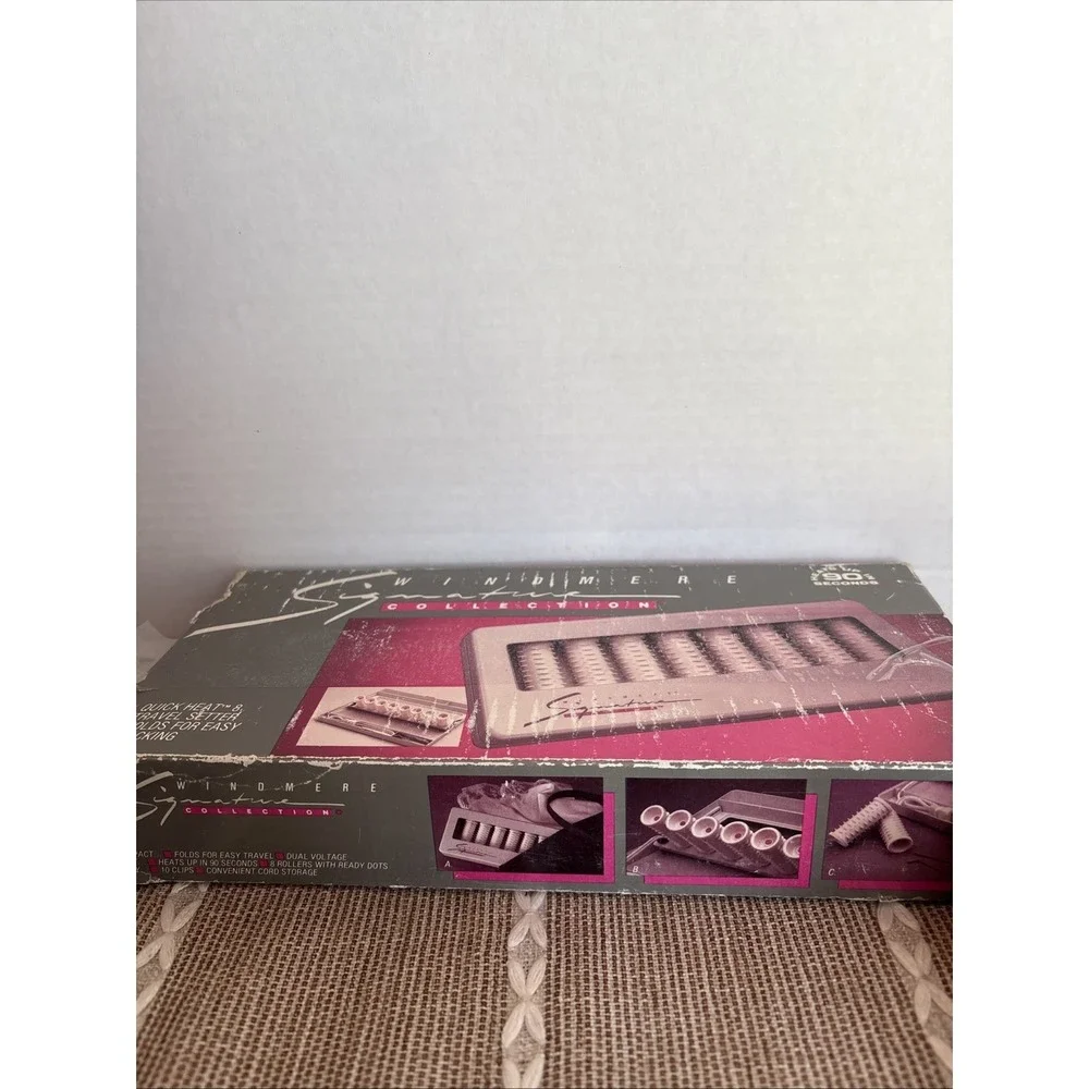 Windmere‎ Signature Collection Travel 8 Electric Curlers Hot Rollers 4 Clips VTG